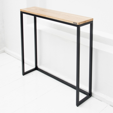 Консоль стройняшка в натуральном цвете дуба