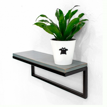 Полка минимализм в сером цвете