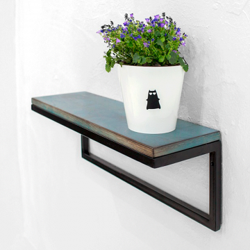 Полка минимализм в синем цвете