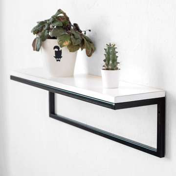 Полка минимализм в белом цвете