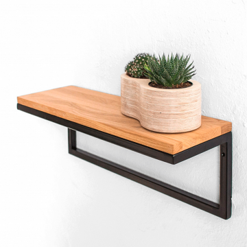 Полка минимализм в натуральном цвете дуба