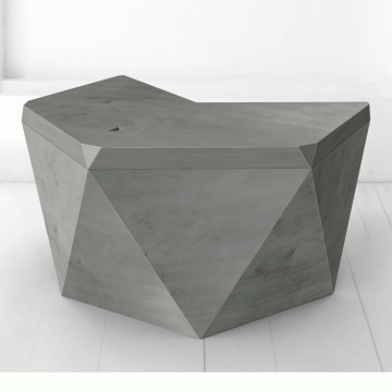 Рабочий стол Гексагон Брильянт в сером цвете