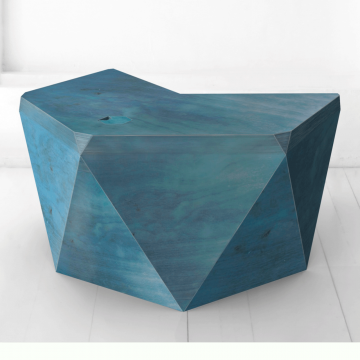 Рабочий стол Гексагон Брильянт в синем цвете