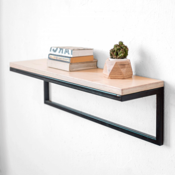 Полка минимализм в натуральном цвете березы