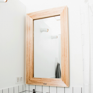 Зеркало Plyedge в натуральном цвете березы