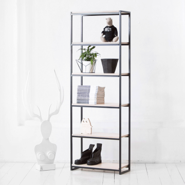 Стеллаж минимализм в натуральном цвете березы