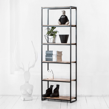 Стеллаж минимализм в цвете жженой березы