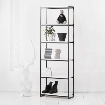 Стеллаж минимализм в белом цвете