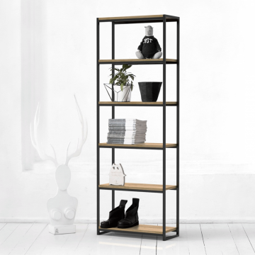 Стеллаж минимализм в натуральном цвете дуба