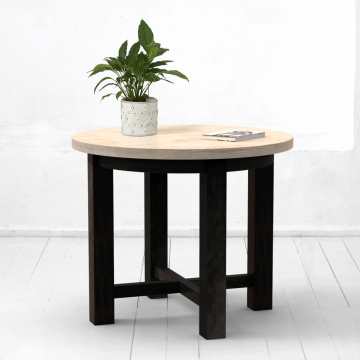 Стол Старый Друг со столешницей из дуба в белом цвете