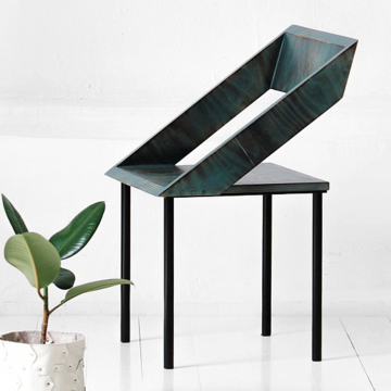 Стул Чайка в синем цвете