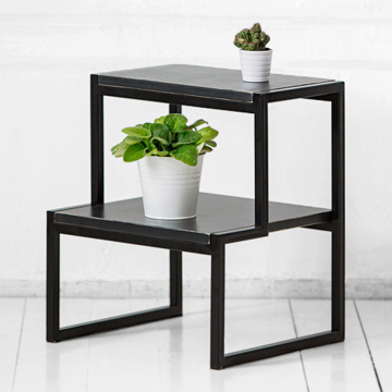 Табурет лесенка минимализм в черном цвете