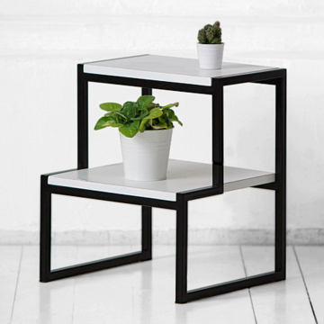 Табурет лесенка минимализм в белом цвете