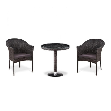 Комплект плетеной мебели T601/Y350A-W53 Brown (2+1)