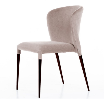 Стул Albert (Альберт), бархат пепельно-бежевый 25 75599