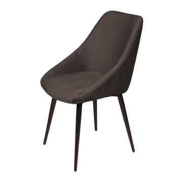 Стул Neo ромб бархат антрацит 14/опора конус 80476