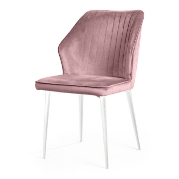 Стул Berg, бархат сиреневый 17/белый конус 80146