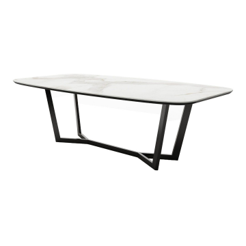 Стол овальный Mercedes 200, керамика белая 14305