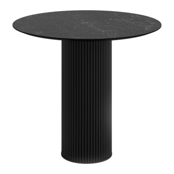 Стол круглый Elan 100, керамика черная 14323