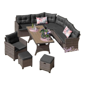 Комплект плетеной мебели AFM-373G Grey