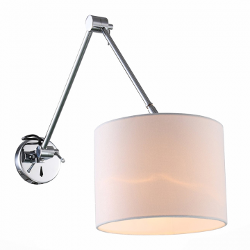 SL460.101.01 Бра ST-Luce Хром/Белый E27 1*60W (из 2-х коробок)