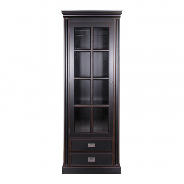 Шкаф L137 Черный/Патина