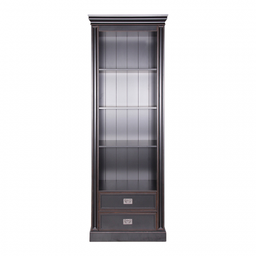 Шкаф L134 Черный/Патина