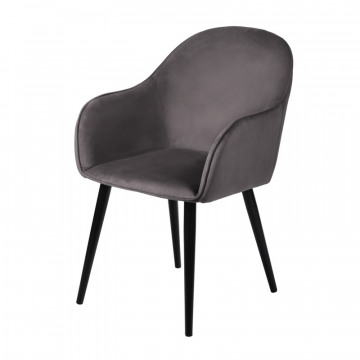 Стул Frida тёмно-серый велюр