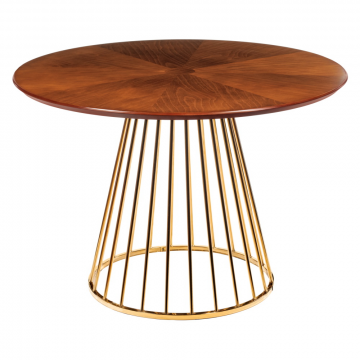 Стол Liverpool диам.110см, шпон орех 