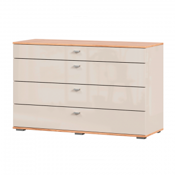 Комод 1200 с 4 ящиками Фиджи (Дуб Золотой/Кашмир)