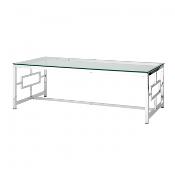 Журнальный стол 120*60 БРУКЛИН серебро