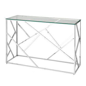 Консоль АРТ ДЕКО 120х40 серебро