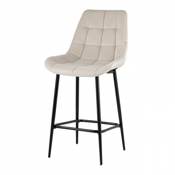 Стул полубарный Флекс велюр бежевый