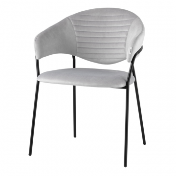 Стул Алексис велюр серый