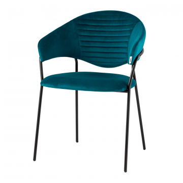 Стул Алексис велюр сине-зелёный