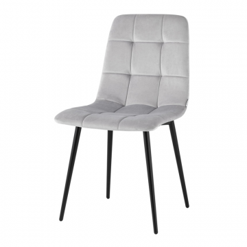 Стул Одди велюр светло-серый