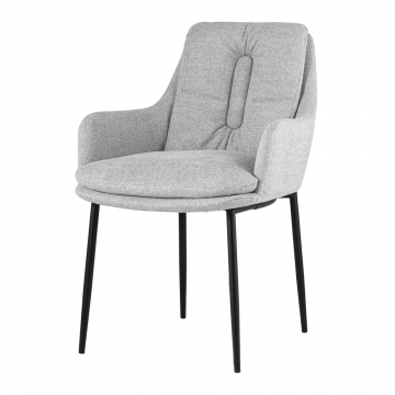 Кресло Саманта рогожка светло-серый