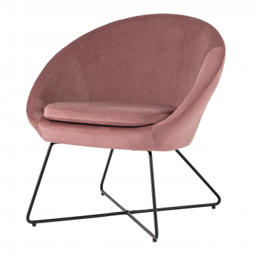 Кресло Колумбия пыльно-розовое