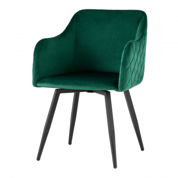 Стул Ника вращающийся велюр изумрудный