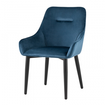 Стул Диана велюр сине-зеленый