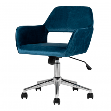 Кресло офисное Ross велюр синий