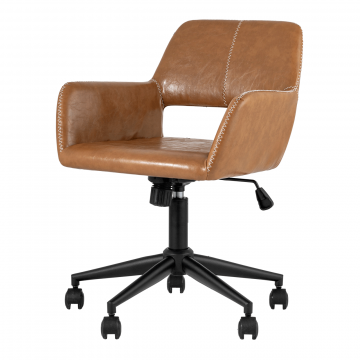 Кресло компьютерное Филиус экокожа коричневый