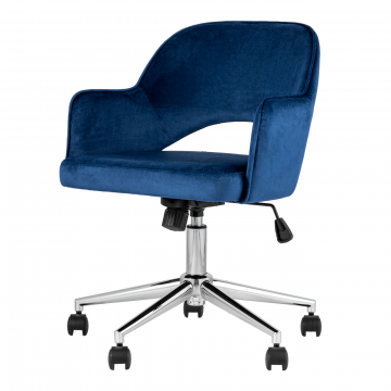 Кресло компьютерное Кларк велюр синий