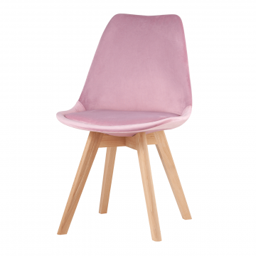 Стул FRANKFURT велюр розовый