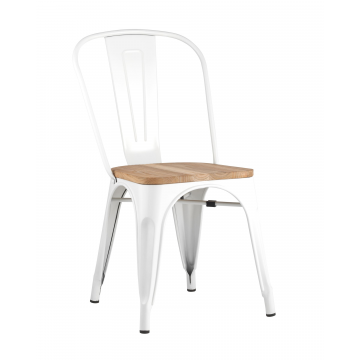 Стул TOLIX WOOD белый глянцевый