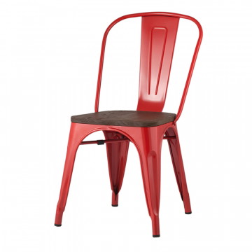 Стул TOLIX WOOD красный глянцевый