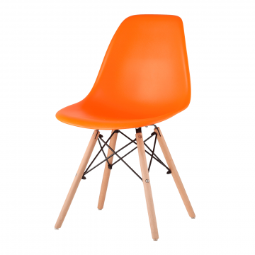 Комплект стульев Eames DSW оранжевый x4