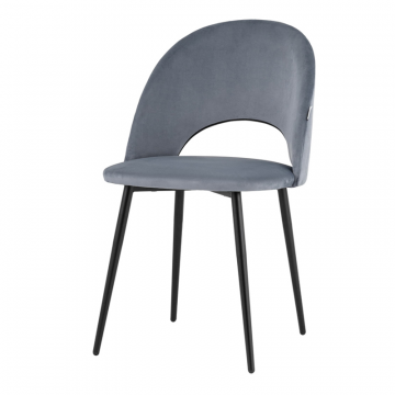 Стул Меган велюр серый