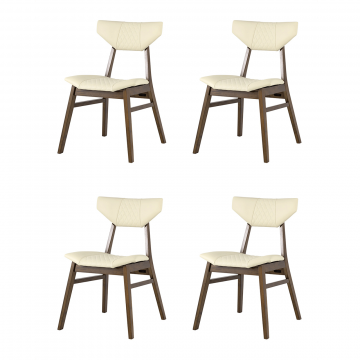 Стул обеденный TOR кремовый ПУ 4 шт.