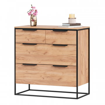 Комод 890 с 4 ящиками Норд (Дуб Золотой)